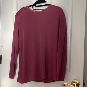Red long sleeve shirt